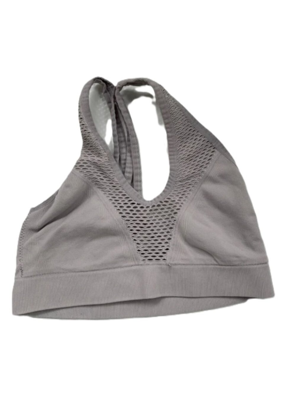 Victoria's Secret Sport Mesh Strappy Seamless Sports Bra Medium Heather Grey